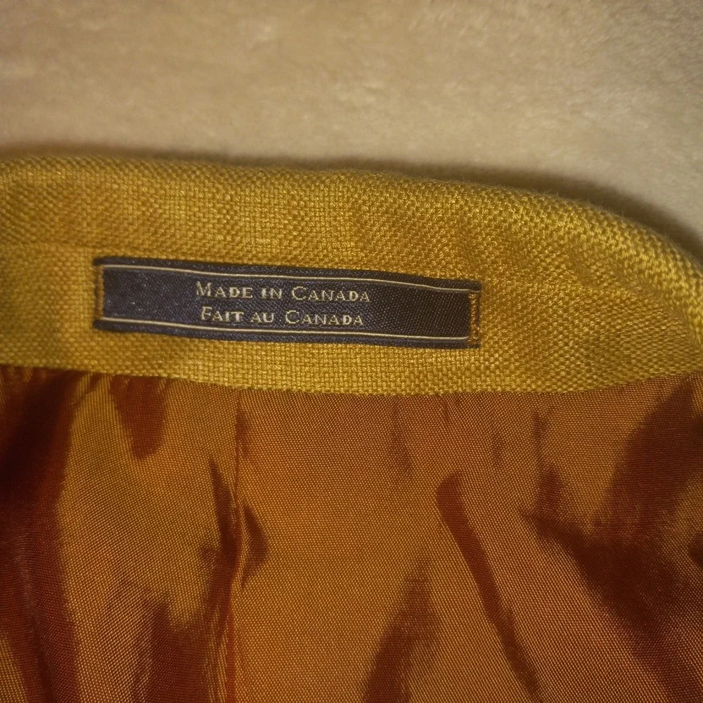 Fratelli Tallia Di Delfino 44R Bamboo Sport Coat Brown Blazer Italy Fabric